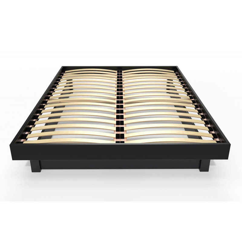 Lit plateforme bois massif pas cher