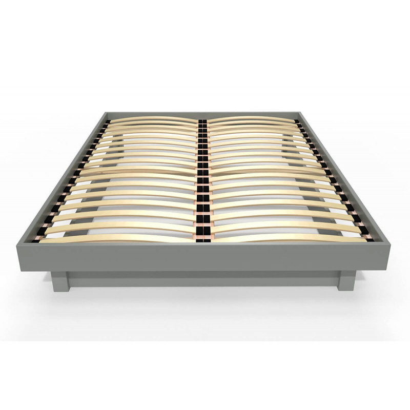 Lit plateforme bois massif pas cher