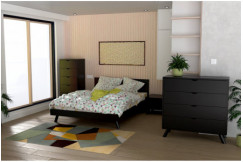 Letto scandinavo Viking 140x190 in legno massiccio