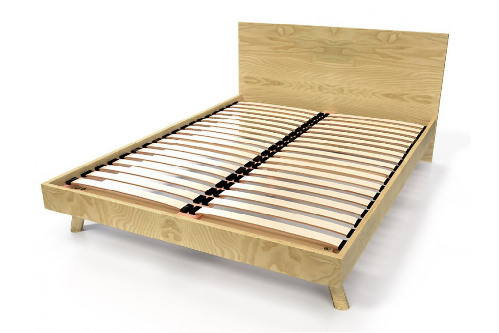 Lit scandinave viking 140x200 en bois massif