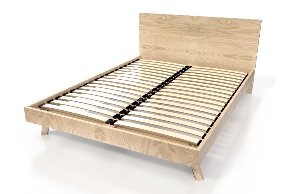 Letto scandinavo Viking 140x200 in legno massiccio