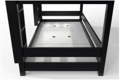 Lit superposé 3 places 90x190 en bois massif ABC