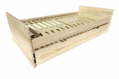 Lit gigogne 80x190 ABC pin massif