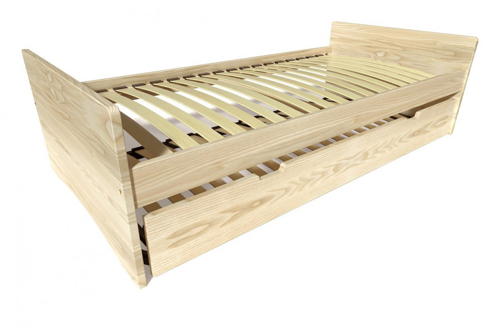 Lit gigogne 90x190 ABC pin massif