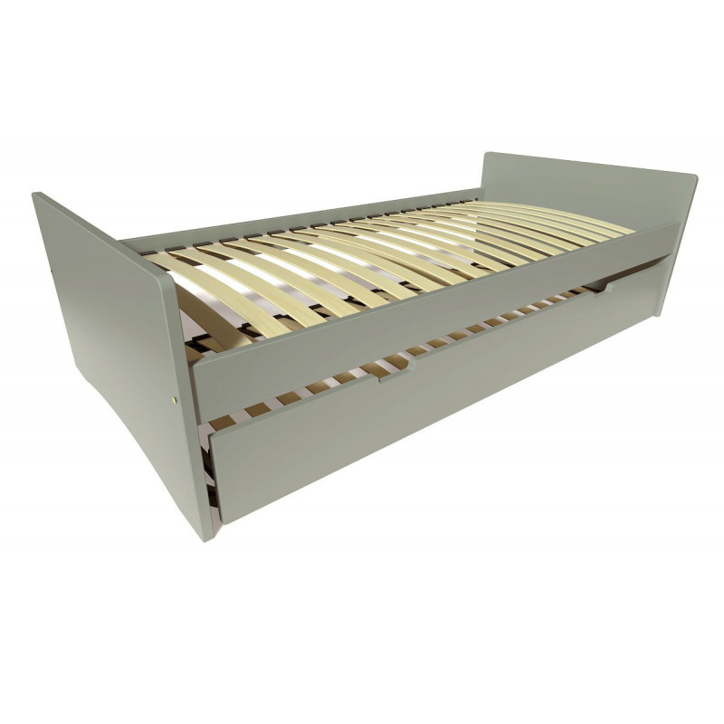 Lit gigogne 90x190 ABC pin massif