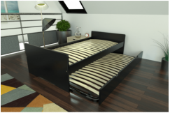 Lit gigogne 90x190 ABC pin massif