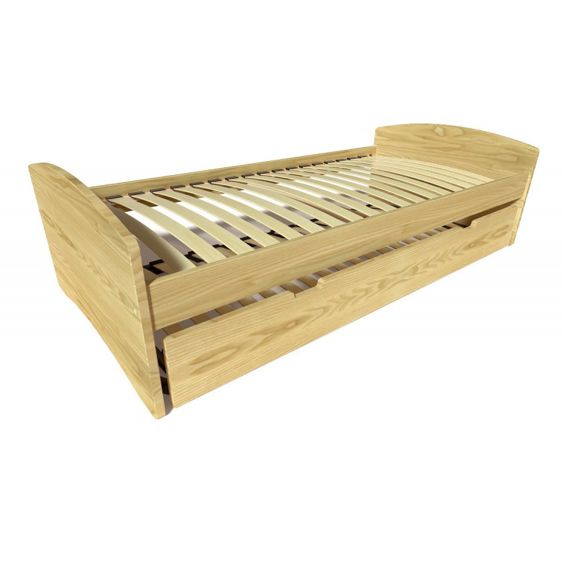 Lit gigogne 80x190 Happy pin massif