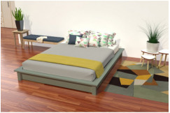 Solido Futonbett 140x190 aus Massivholz