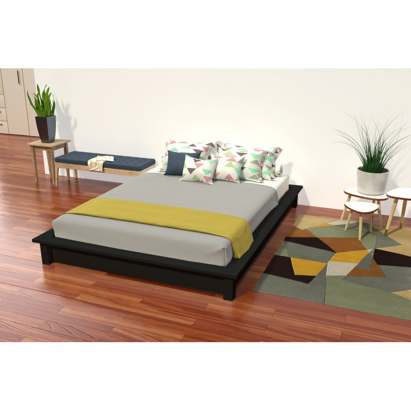 Futon bed Solido in solid wood - 2 places