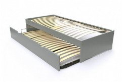 Lit gigogne 90x190 Malo pin massif