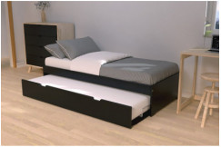 Lit gigogne 90x190 Malo pin massif