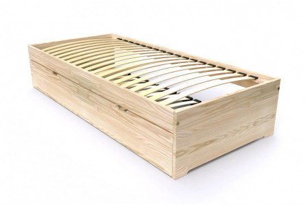 Lit gigogne 80x190 Malo pin massif