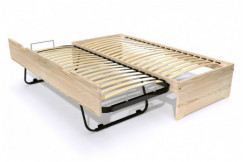 Lit gigogne 80x190 Malo pin massif