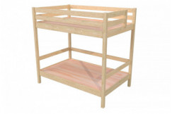 Lit superposé adulte 120x200 double 2 places échelle bois Sylvia