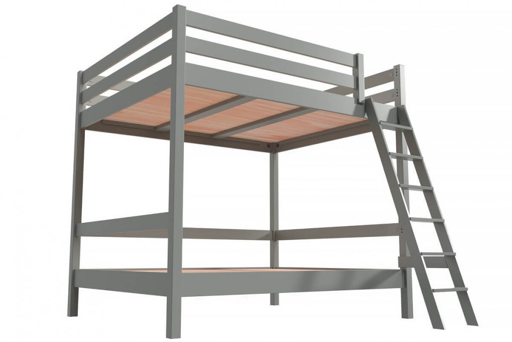 Lit double superposé Sylvia 140x200 avec échelle