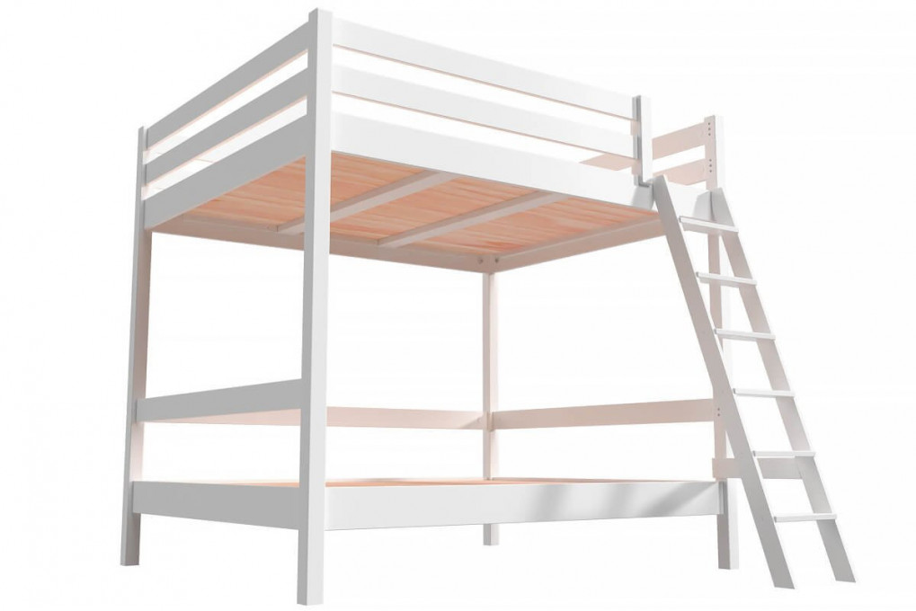 Lit double superposé Sylvia 140x200 avec échelle