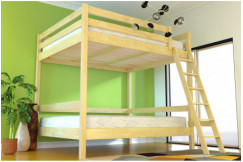 Lit double superposé Sylvia 140x200 avec échelle