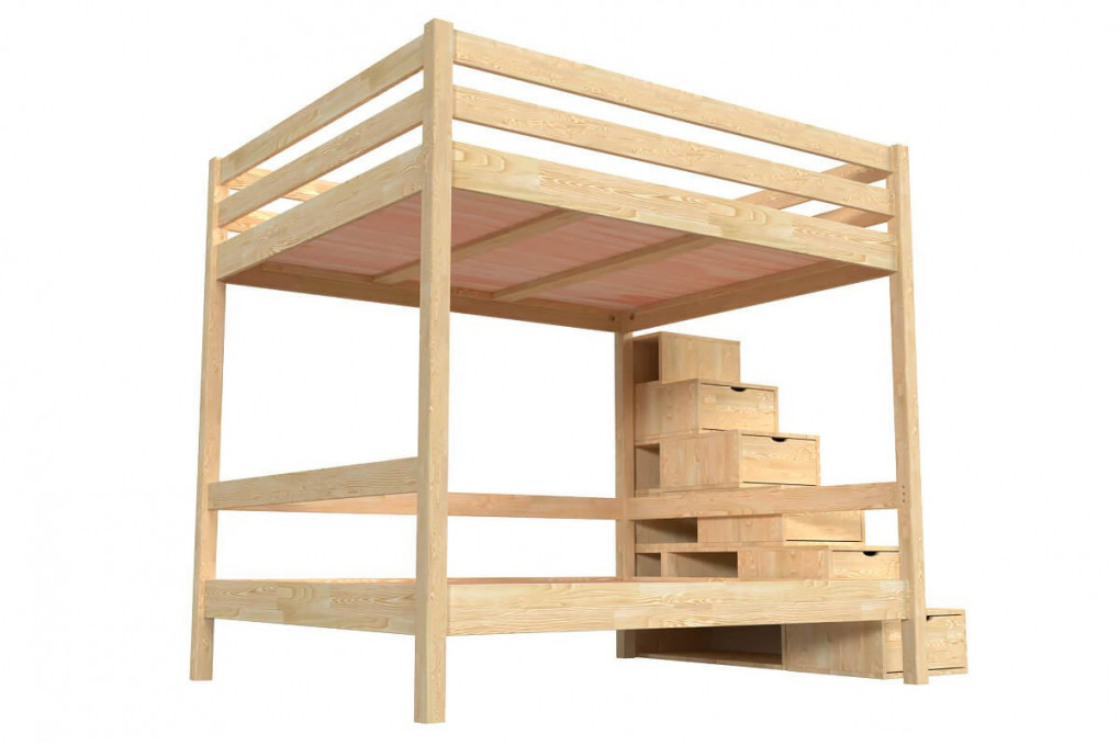 Sylvia 160x200 bunk beds with storage