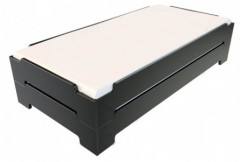 Cama apilable 80x190 - 1 plaza en madera maciza