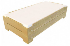 Solid Wood 80x200 Stackable Bed for 1 person