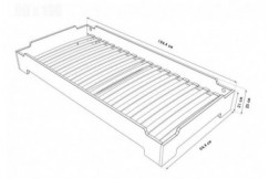 Lit Empilable 90x190 - 1 place en Bois Massif