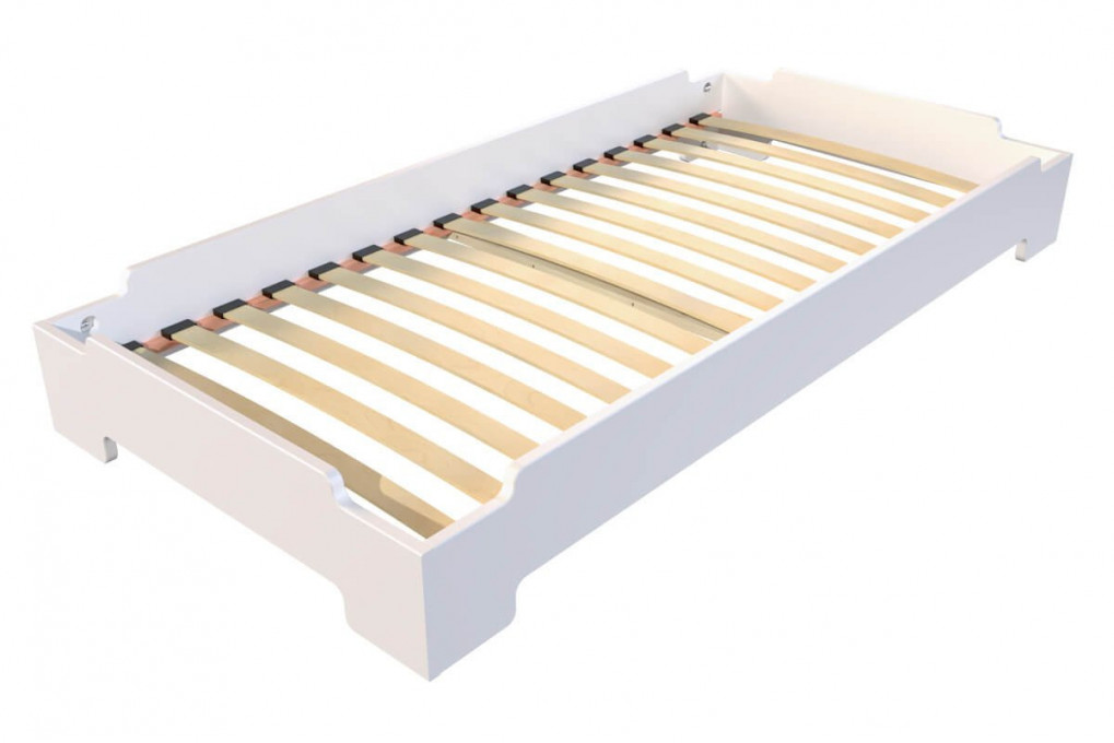 Solid Wood Stackable Bed 90x200 for 1 person