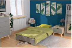 Stapelbett 90x200 - 1 Platz aus Massivholz