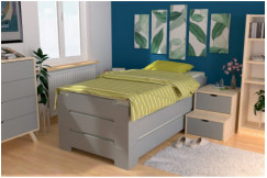 Stapelbett 90x200 - 1 Platz aus Massivholz