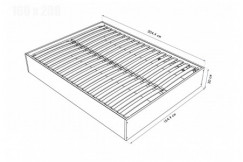 Bettkasten 2 Sitzer aus Massivholz robust -160x200