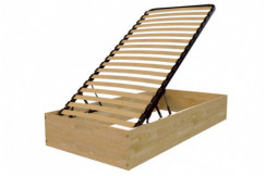 Lit coffre 90x190 - 1 place bois massif