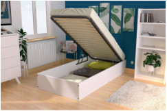 Bettkasten 90x200 - 1-Sitzer aus Massivholz