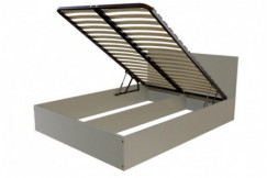 Cama arcón 2 plazas de madera con cabecero - 140x190