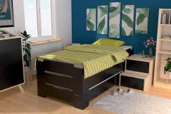 Stapelbett 90x200 - 1 Platz aus Massivholz