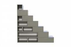 Staircase with storage 175 cm