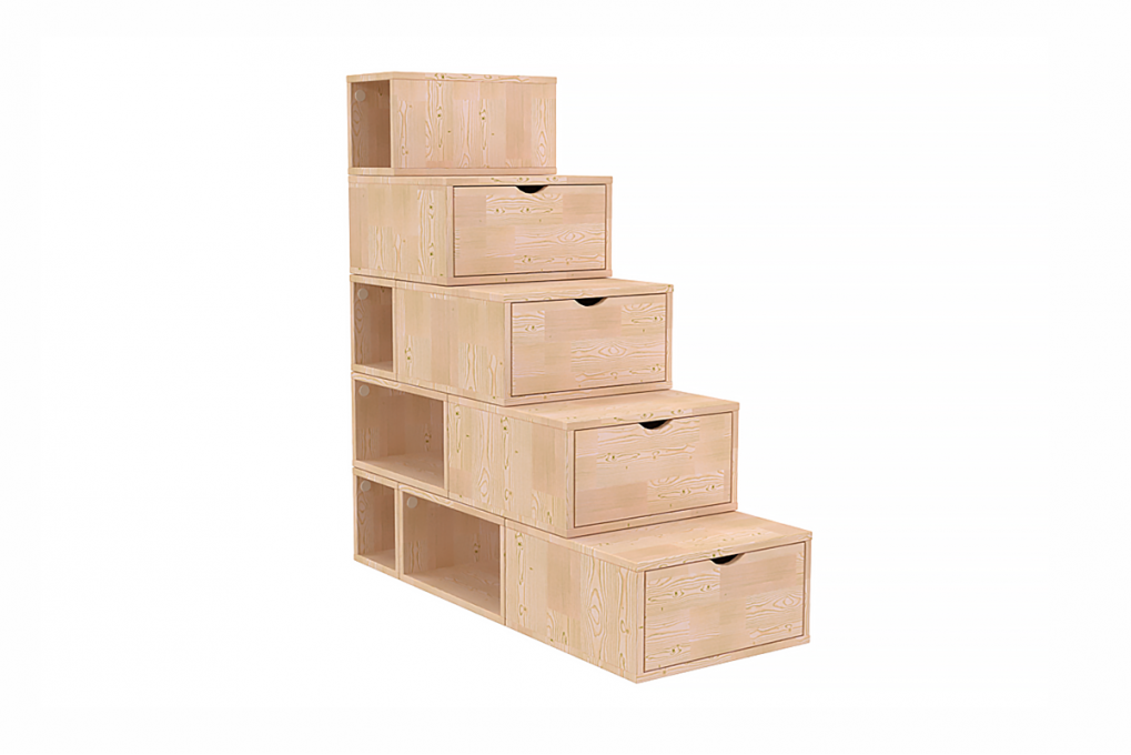 Staircase with storage 125 cm