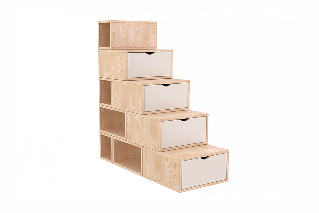 Staircase with storage 125 cm