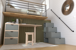 Scaffale a scala altezza 100 cm