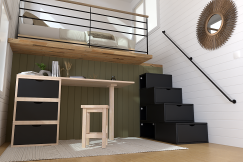 Scaffale a scala altezza 100 cm