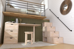 Staircase with storage 100 cm