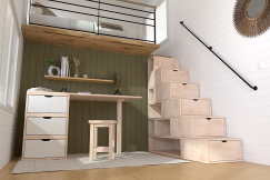 Estanteria escalera 150 cm