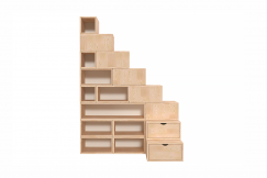 Escalier Cube de rangement hauteur 200 cm