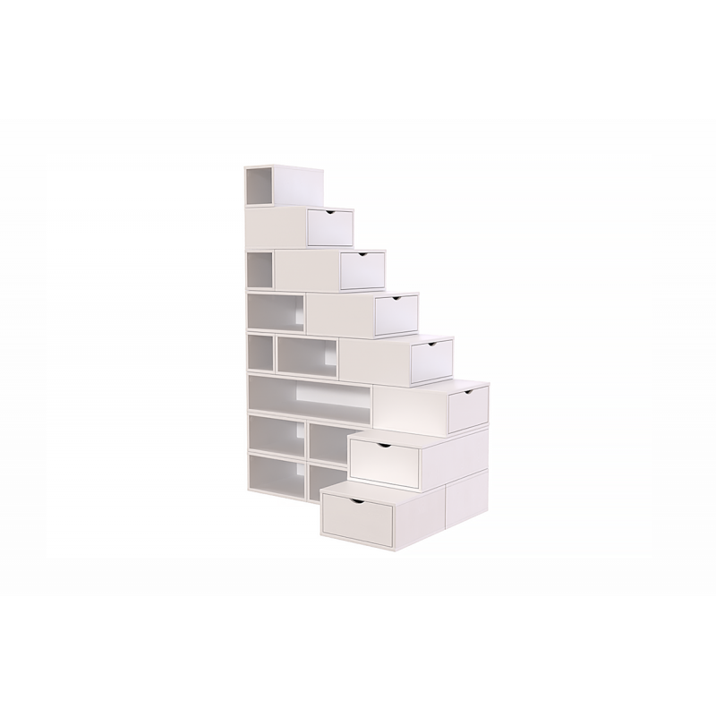 Block Storage Staircase 200cm wood | ABC Meubles Block Storage Staircase 200cm wood | ABC Meubles
