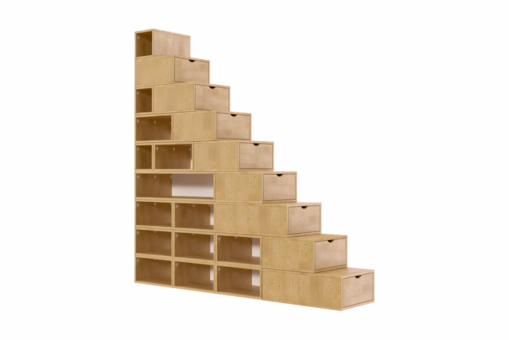 Staircase with storage 225 cm