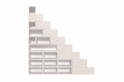 Scaffale a scala 225 cm