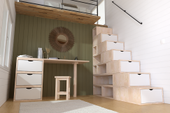 Staircase with storage 175 cm