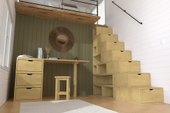 Scaffale a scala 175 cm