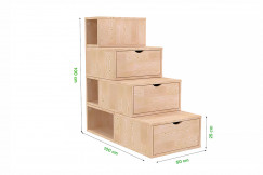 Staircase with storage 100 cm