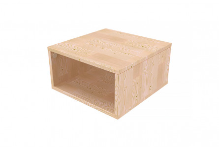 Cube de rangement bois 50x50 cm