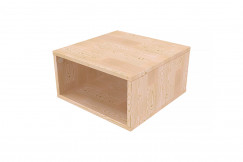 Cubo almacenaje de madera 50x50 cm