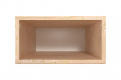 Cube de rangement bois 75x50 cm